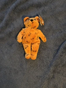 Peluche vintage Muhammed Ali 8" Salvinos Bammers 1999 con etichette orsacchiotto arancione - Foto 1 di 3