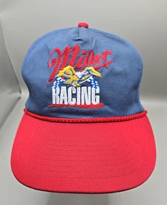 Miller Racing Herren Baseballmütze rot Seil Druckknopflasche - Bild 1 von 6