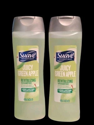2 Suave Juicy Green Apple Revitalizing Shampoo 15oz 24hr Long Lasting Fragrance  - Image 1 of 2