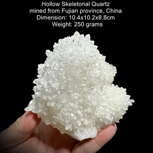 Rare Hollow Skeletonal Quartz Specimen from Fujian, China #89 - Picture 1 of 5
