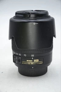 Nikon DX AF-S NIKKOR 55-200MM F4-5.6G ED DX With Lens Caps And Hood #3564 - Picture 1 of 12