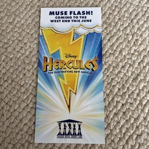 Disney Hercules Musical London Theatre Royal Drury Leaflet Flyer preopening 2025 - Picture 1 of 5