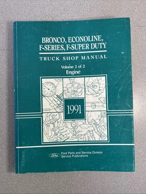 Camión Ford Bronco Econoline 1991 serie F F-Super Duty manual de taller de motores vol 2 Foto 1 de 4