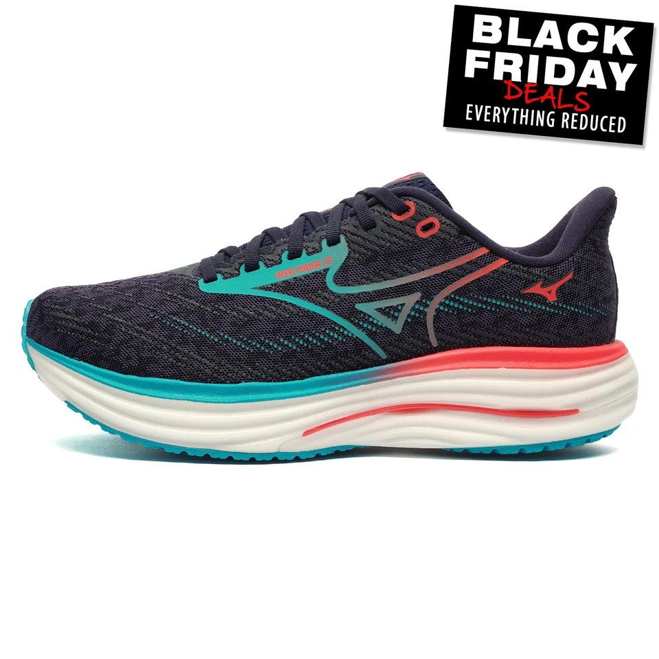 Mizuno Wave Rider 29 Mens Running Shoes Gym Workout Fitness Trainers - Image 1 of 1