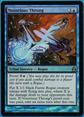 Notorious Throng FOIL Morningtide PLD Blue Rare MAGIC CARD (ID# 498202) ABUGames - Image 1 of 2