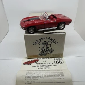 ERTL 1:18 1967 CORVETTE L-88 CONVERTIBLE ROUTE 66 /2500 COA #0728 W/ Box - Picture 1 of 17