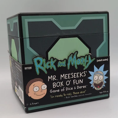 Rick and Morty Mr. Meeseeks' Box O' Fun Game of Dice & Dares Adult Swim Complete - Image 1 of 4