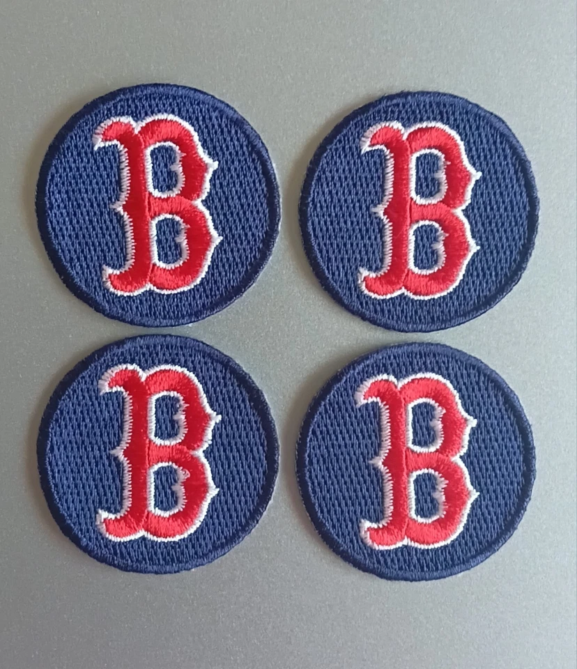B BOSTON 1.5INCH 4pcs patches Embroidery iron on &Sewing on Clothes(DDP) - Image 1 of 1