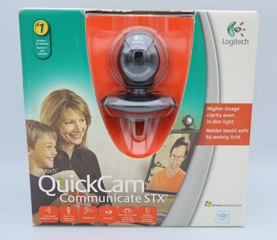 Logitech Quickcam Communicate STX PC/Laptop USB Webcam Intelligent Face Tracking - Image 1 of 4