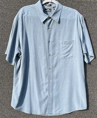 Camisa XL Savane Abotonada Para Hombre Azul Manga Corta 100% Algodón Foto 1 de 4