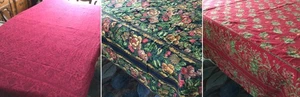 3 Vintage APRIL CORNELL große Tischdecken rechteckige Bereiche 95 x 73 (variiert) - Bild 1 von 17
