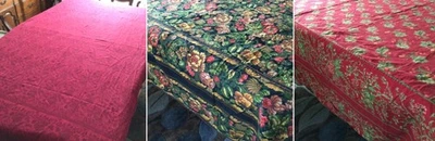 3 Vintage APRIL CORNELL Large Tablecloths Rectangular Ranges 95 X 73 (varies) - Image 1 of 4