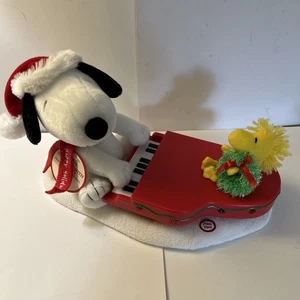 2009 Hallmark Swingin' With Snoopy Weihnachten Klavier Woodstock 12" Lichter & Sounds - Bild 1 von 7