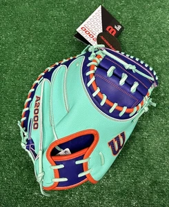Wilson A2000 CM33 33" Baseball Catchers Mitt - Seafoam Mint Purple Orange - Bild 1 von 5