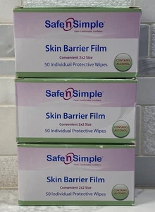 150 Safe n Simple SNS81850 Skin Barrier Film Wipes Individually Sealed 06/2026 - Picture 1 of 3