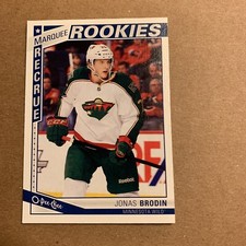 B99 2013/14 O Pee Chee Marquee Rookie #576 Jonas Brodin Minnesota WILD