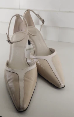 Zapatos de tacón Antonio Melani vintage de cuero con punta neutra 8M para mujer Foto 1 de 4