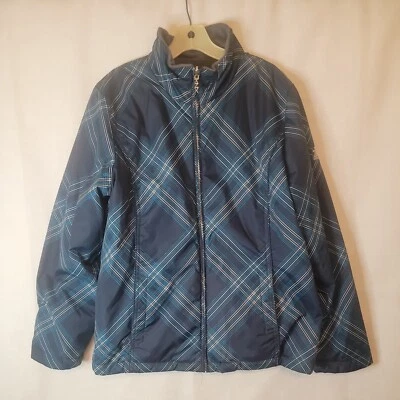 Chaqueta cortavientos ZeroXposur para mujer verde manga larga cremallera completa talla XL Foto 1 de 4