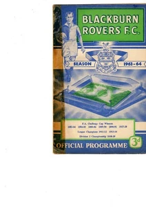 09/10/63 Blackburn v Bolton First Division Free Postage 63/64 - Picture 1 of 1
