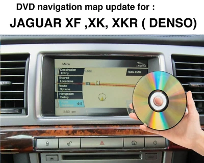 Jaguar XF, XK, XKR DVD gps mapa navegación por satélite actualización toda Europa elegir DVD