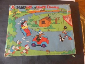 CIRCUIT DE VOITURES VINTAGE POLYSTYL WALT DISNEY DROMO-CAR MICKEY DONALD 1/43 - Picture 1 of 14