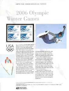 #755 39c 2006 Francobollo Olimpiadi Invernali #3995 USPS Pannello Timbro Commemorativo - Foto 1 di 1