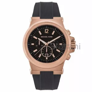 Michael Kors Original MK8184 Men's Stainless Steel Chronograph Watch Black - Picture 1 of 6