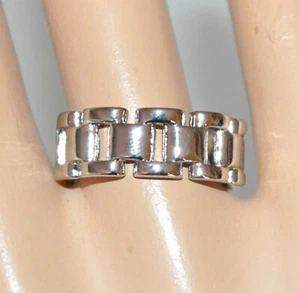 Anello donna argento fedina fascia regolabile metallo lucido regalo UX142 - Foto 1 di 1
