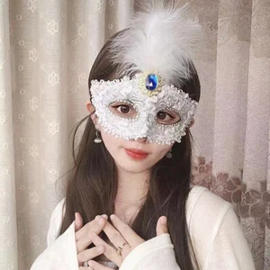 Masquerade Masks, Venetian Glitter/Butterfly Fancy Dress Eye Feather Ball Mas ❀ - Picture 1 of 26