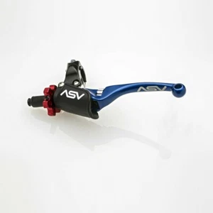 ASV F4 Pro Clutch Lever Blue Long Yamaha YZ250F 2014-22, YZ450F 2010-22 - Picture 1 of 1