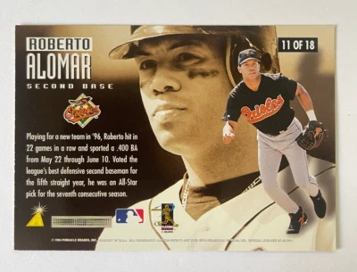 Roberto Alomar 1997 Score Stellar Temporada #11 Baltimore Orioles Foto 1 de 2