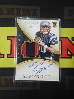 2014 Panini Immacualte Collection Rookie Patch Auto Jimmy Garoppolo /99 - Image 1 of 2