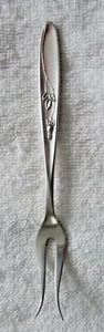 Rose Solitaire Towle Sterling Silver Pickle Olive Fork - Picture 1 of 2