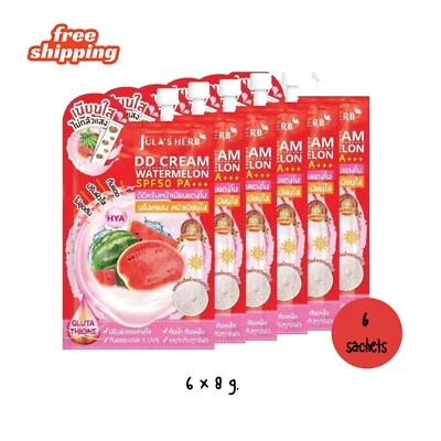 Jula's HERB DD Cream Watermelon SPF50 PA+++ Brighten Skin White Waterproof 6x8g. - Image 1 of 4