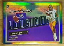 2021 Panini Prestige Jamarr Chase RC Greetings Holo Foil #SG-14 Bengals NFL