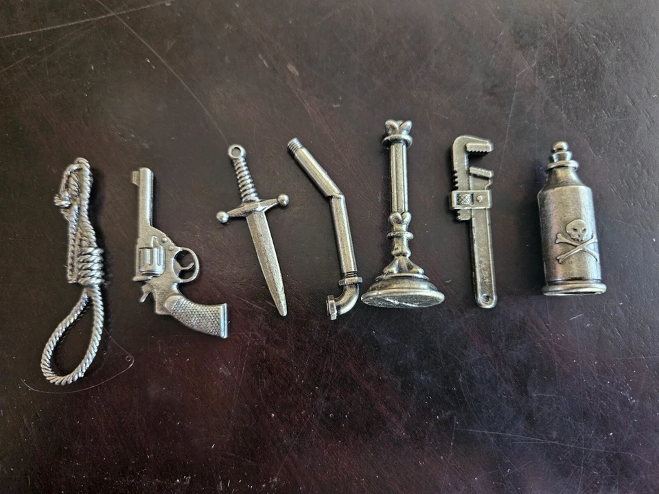 Juego de armas de metal Clue 50th Anniv -En muy buena condición- piezas de juego de mesa Foto 1 de 1