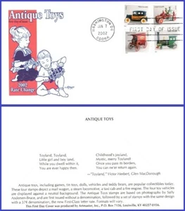 USA3 #3626-29 U/A ARTMASTER FDC Combo4 juguetes antiguos - Imagen 1 de 1