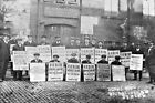 Fzx-68 Sozialgeschichte, Stiefeloperatoren auf Streik Leeds, Yorkshire. Foto