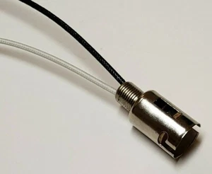 DOUBLE CONTACT BAYONET SOCKET WITH 9" WIRE LEADS NEW 30973J - Picture 1 of 5