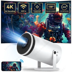 5G WiFi Mini Projector 4K UHD LED Android Bluetooth HDMI USB Office Home Theater - Picture 1 of 15