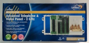 Leviton 47606-AHT Advanced Home Telephone and Video Panel, White - Picture 1 of 12