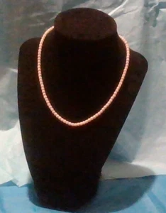 Vintage Monet kleine Perlen Kunstperlen Halskette 14,5" goldfarben Hakenverschluss - Bild 1 von 8