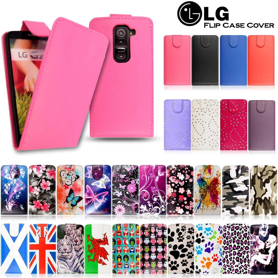 Flip Leather Wallet Case For LG Optimus G2 G5 L5 L7 L9 Phone Cover - Image 1 of 1