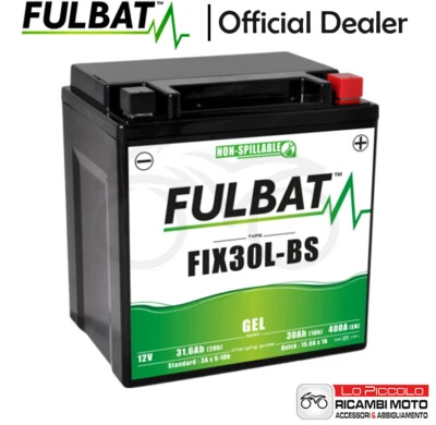 BATTERIA FULBAT A GEL YIX30L-BS HARLEY DAVIDSON 1800 FLHXSE CVO 2015 2016 Foto 1 de 4
