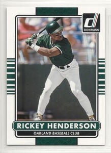 2015 Donruss Baseball - #181 - Rickey Henderson - Oakland A's