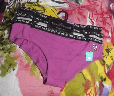 3 BRAGAS HIPSTER DE ALGODÓN DISNEY 43NB359X1HZA PESADILLA ANTES DE NAVIDAD XL Foto 1 de 2