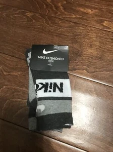 Nike Little and Big Boys 2 Pack Logo Crew Socks Size 10C-3Y - Picture 1 of 6