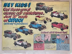 1969 newspaper ad for Citgo gas - Collect eight classic car miniatures at Citgo - Picture 1 of 1