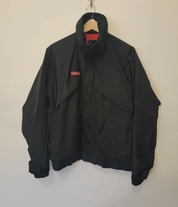 Vintage Columbia Mens 90s Whirlibird Black Red Windbreaker Jacket Size Small - Picture 1 of 17