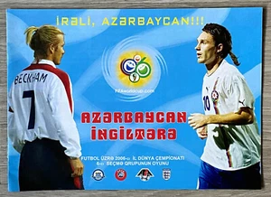 Azerbaijan v England - 2006 World Cup Qualifier 13/10/2004 - 100% Mint Condition - Picture 1 of 1